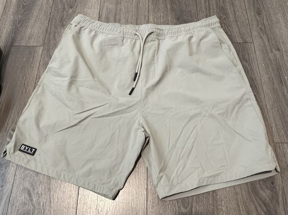 BYLT Premium Basics BIOS Shorts Mens Size XL Stretch Performance Fabric